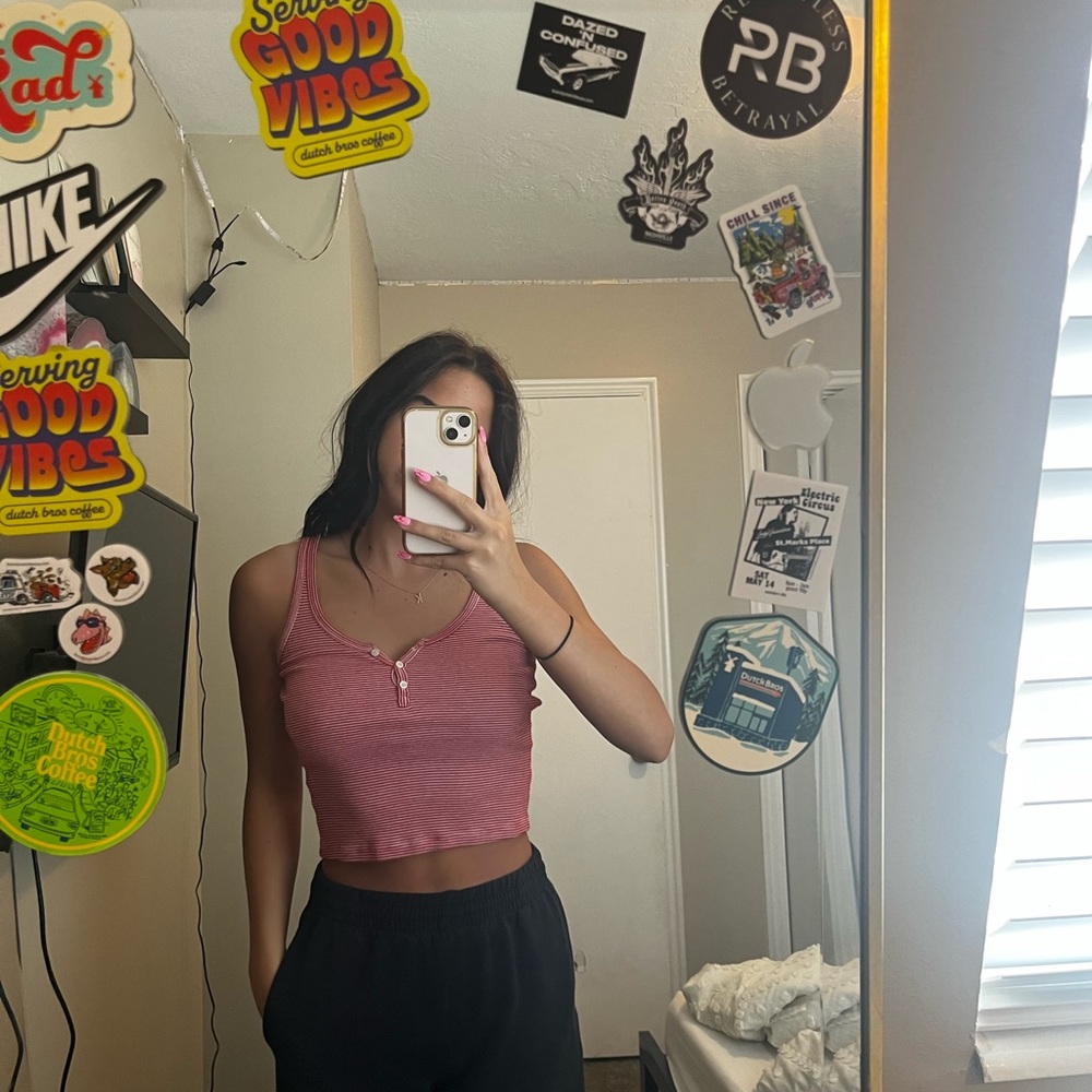 striped brandy melville tank top